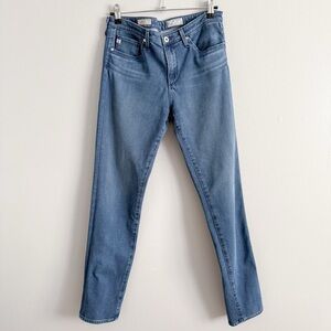 AG The Prima Mid Rise Cigarette Light Wash Jean Size 29